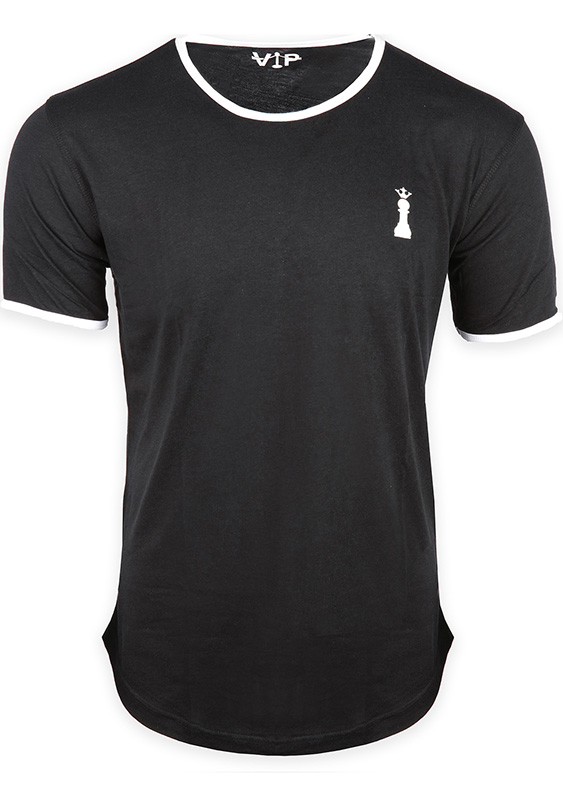 Black T-Shirt Short Sleeve on white background shot in studio Ecommerce Photography Fort Lauderdale